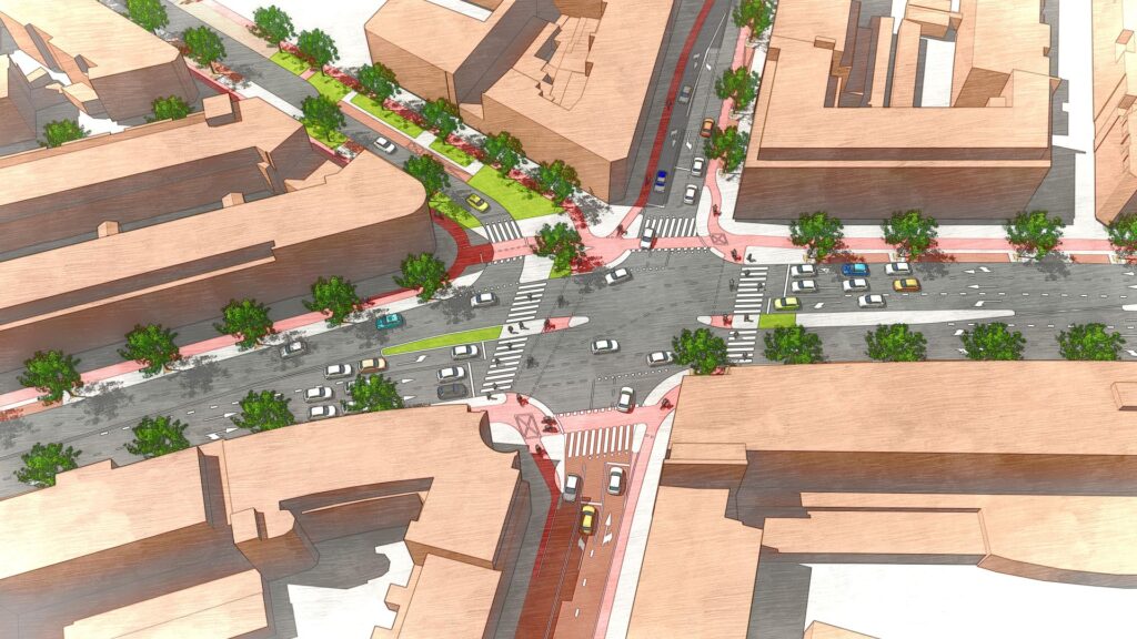 Dit is een artist impression van het ontwerp.